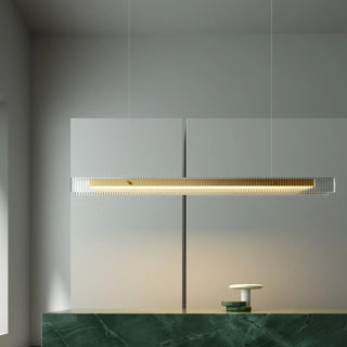NAIRELI LED Linear Elegant Gilded Glass Acrylic Ceiling Light – view 1