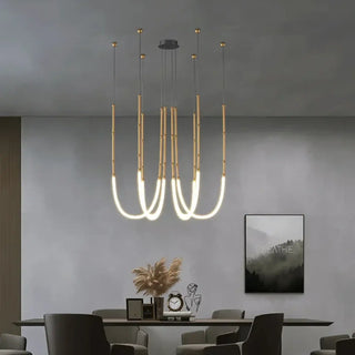 GILDEL Gilded LED Modern Elegant Dining Ceiling Light – view 4