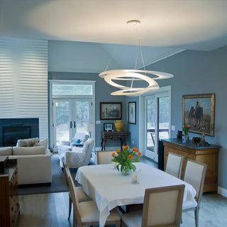 BOMA LED Modern Spiral Sculptural White Matte Ceiling Light – view 2