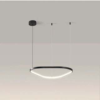 LADITERU Modern Adjustable Black Oval LED Ceiling Light – view 3