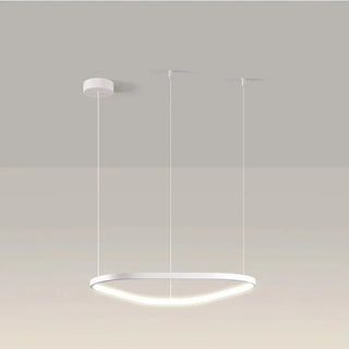 LADITERU Modern Adjustable Black Oval LED Ceiling Light – view 2
