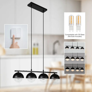 BROULE LED Black Four Balls Modern Ceiling Light – view 3