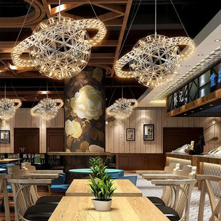 GALA LED Gilded Sphere Galaxy Style Ceiling Light – view 3