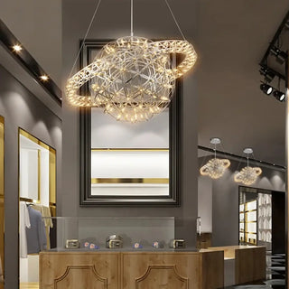 GALA LED Gilded Sphere Galaxy Style Ceiling Light – view 1