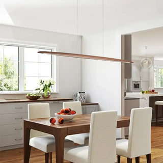 BOLID Linear Wood Design Refined Dining Room Ceiling Light – view 1