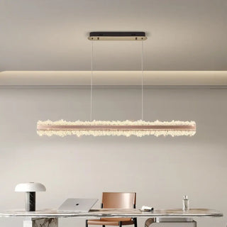 LUMICRI Linear Pink Gold Luminous Crystal Ceiling Light – view 1