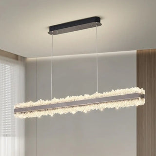 LUMICRI Linear Pink Gold Luminous Crystal Ceiling Light – view 4