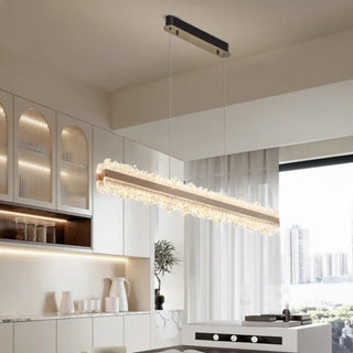 LUMICRI Linear Pink Gold Luminous Crystal Ceiling Light – view 5