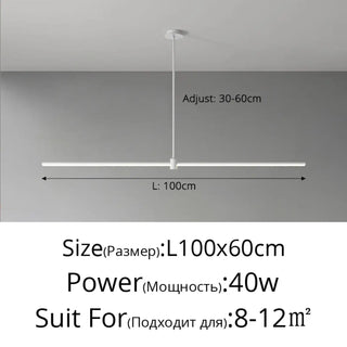DASPARETE Linear LED Black Minimalist Ceiling Light – view 8