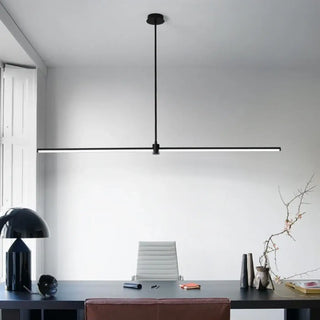 DASPARETE Linear LED Black Minimalist Ceiling Light – view 6