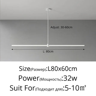 DASPARETE Linear LED Black Minimalist Ceiling Light – view 7