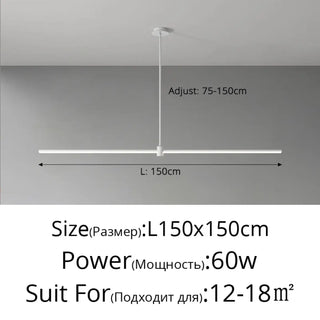 DASPARETE Linear LED Black Minimalist Ceiling Light – view 11
