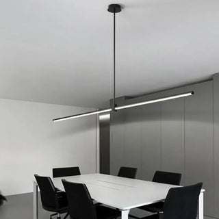 DASPARETE Linear LED Black Minimalist Ceiling Light – view 3