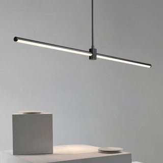 DASPARETE Linear LED Black Minimalist Ceiling Light – view 2