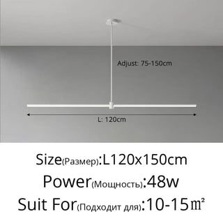 DASPARETE Linear LED Black Minimalist Ceiling Light – view 10