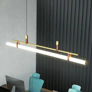LOLI Minimalist Golden Linear LED Ceiling Light – view 1