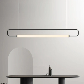 DOMIL Minimalist Modern Linear LED Golden Ceiling Light – view 1