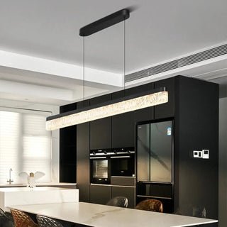 LIXE Modern Linear Crystal Effect Ceiling Light – view 4
