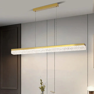 LIXE Modern Linear Crystal Effect Ceiling Light – view 2