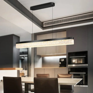 LIXE Modern Linear Crystal Effect Ceiling Light – view 3