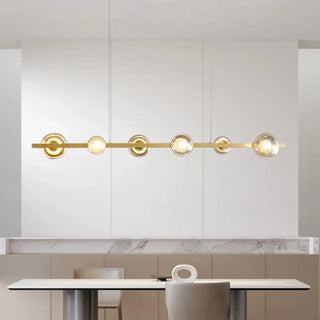 EVAUNI Linear Modern Black and Gold Ceiling Light – view 4