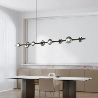 EVAUNI Linear Modern Black and Gold Ceiling Light – view 5
