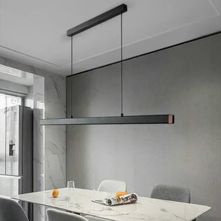 FARON Linear Black Minimalist Dining Room Ceiling Light – view 3