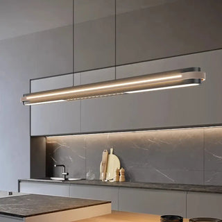 MULIS Linear Black Modern Dining Room Ceiling Light – view 1