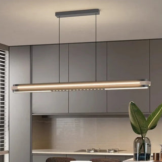 MULIS Linear Black Modern Dining Room Ceiling Light – view 5