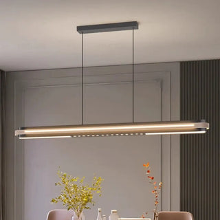 MULIS Linear Black Modern Dining Room Ceiling Light – view 4