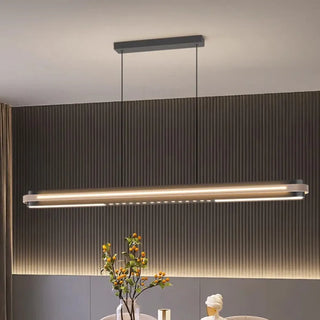 MULIS Linear Black Modern Dining Room Ceiling Light – view 3