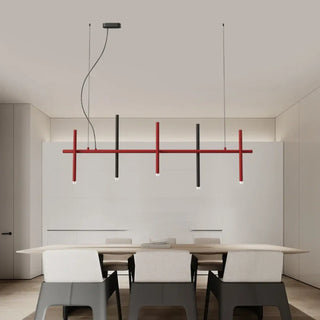NOLOS Long Black 6-Light Dining Table Ceiling Light – view 2