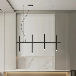 NOLOS Long Black 6-Light Dining Table Ceiling Light – view 6