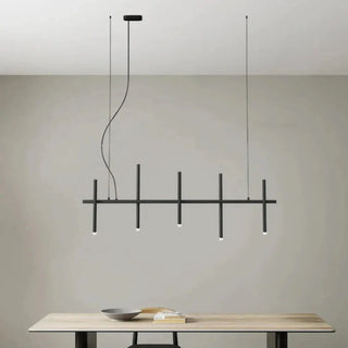 NOLOS Long Black 6-Light Dining Table Ceiling Light – view 5