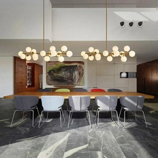 BOX 16 White LED Ball with Gold Base Ceiling Light – view 3