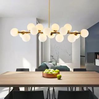 BOX 16 White LED Ball with Gold Base Ceiling Light – view 1