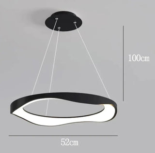 Ring pendant light, modern LED elegant ceiling hanging lamp