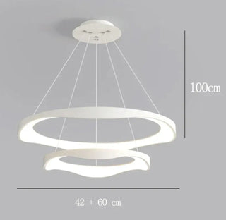 Suspension LED circulaire - Luminaire suspendu moderne | Éclairage élégant pour salon