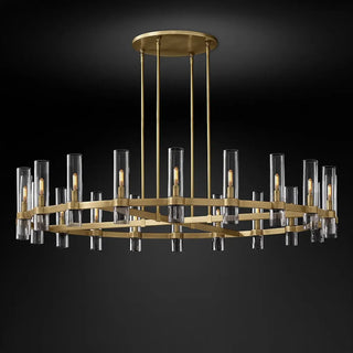 LUXI Architectural Cylindrical Glass Ceiling Light – view 5