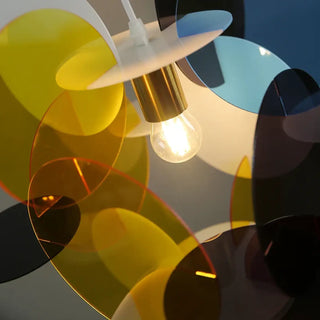 LORENAR Artistic Colourful Circle Ceiling Light – view 6