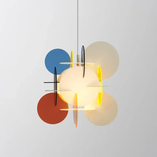 LORENAR Artistic Colourful Circle Ceiling Light – view 1