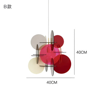 LORENAR Artistic Colourful Circle Ceiling Light – view 8