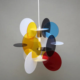 LORENAR Artistic Colourful Circle Ceiling Light – view 4