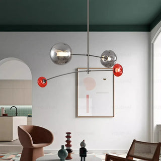 ARTIME Artistic Metallic Colored Glass Ceiling Light – view 1