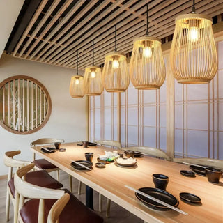 EBAM Minimalist Bamboo Ceiling Light – view 2