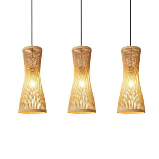 MIDO Bamboo Slender Wavy Shape Ceiling Light – view 6