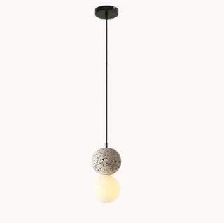 DOUFITE Elegant Round Concrete Ceiling Light – view 7