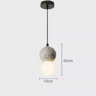 DOUFITE Elegant Round Concrete Ceiling Light – view 9