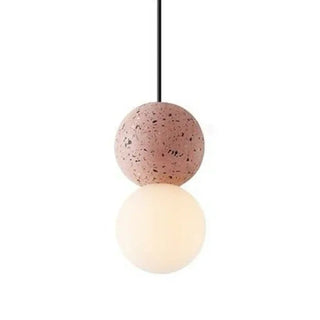 DOUFITE Elegant Round Concrete Ceiling Light – view 5