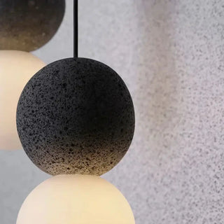 DOUFITE Elegant Round Concrete Ceiling Light – view 4
